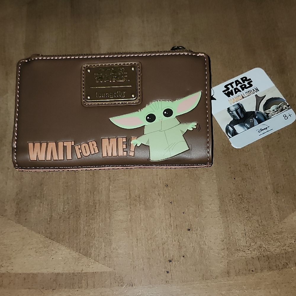 Loungefly Star Wars The Mandalorian Baby Yoda Faux Leather Wallet